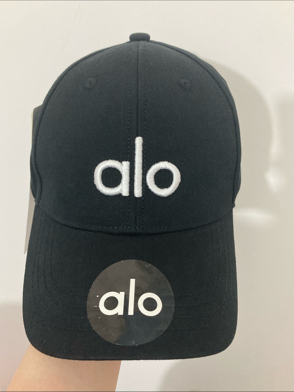 Alo Black Logo Baseball Cap